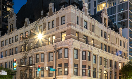 The Bush Temple apartments in Chicago's River North