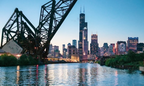 chicago river north map